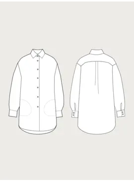 The Assembly Line Patterns SALE The Assembly Line Patterns - Oversized Shirt