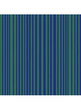 Windham Fabrics Kaleidoscope Mini Stripe Majorelle Blue Kelp