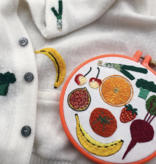 Wren Bird Arts Fruits and Vegetables Embroidery Transfers