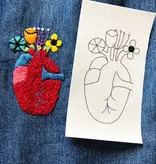 Wren Bird Arts Hands and Hearts Embroidery Transfers