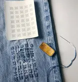 Wren Bird Arts Mending Embroidery Transfers #1 Blue