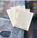 Wren Bird Arts Mending Embroidery Transfers #1 Yellow