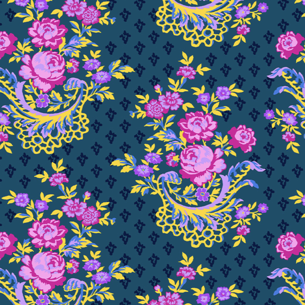 Windham Fabrics Kaleidoscope West Palm Beach Michelle Dark Teal