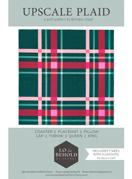 Lo & Behold Stitchery Lo & Behold Stitchery Upscale Plaid Quilting Pattern