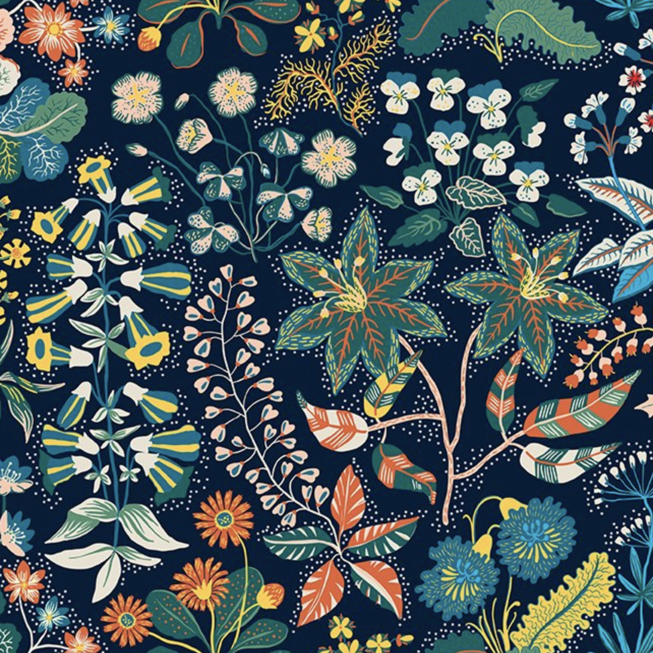 In the Beginning Whimsy Garden Navy