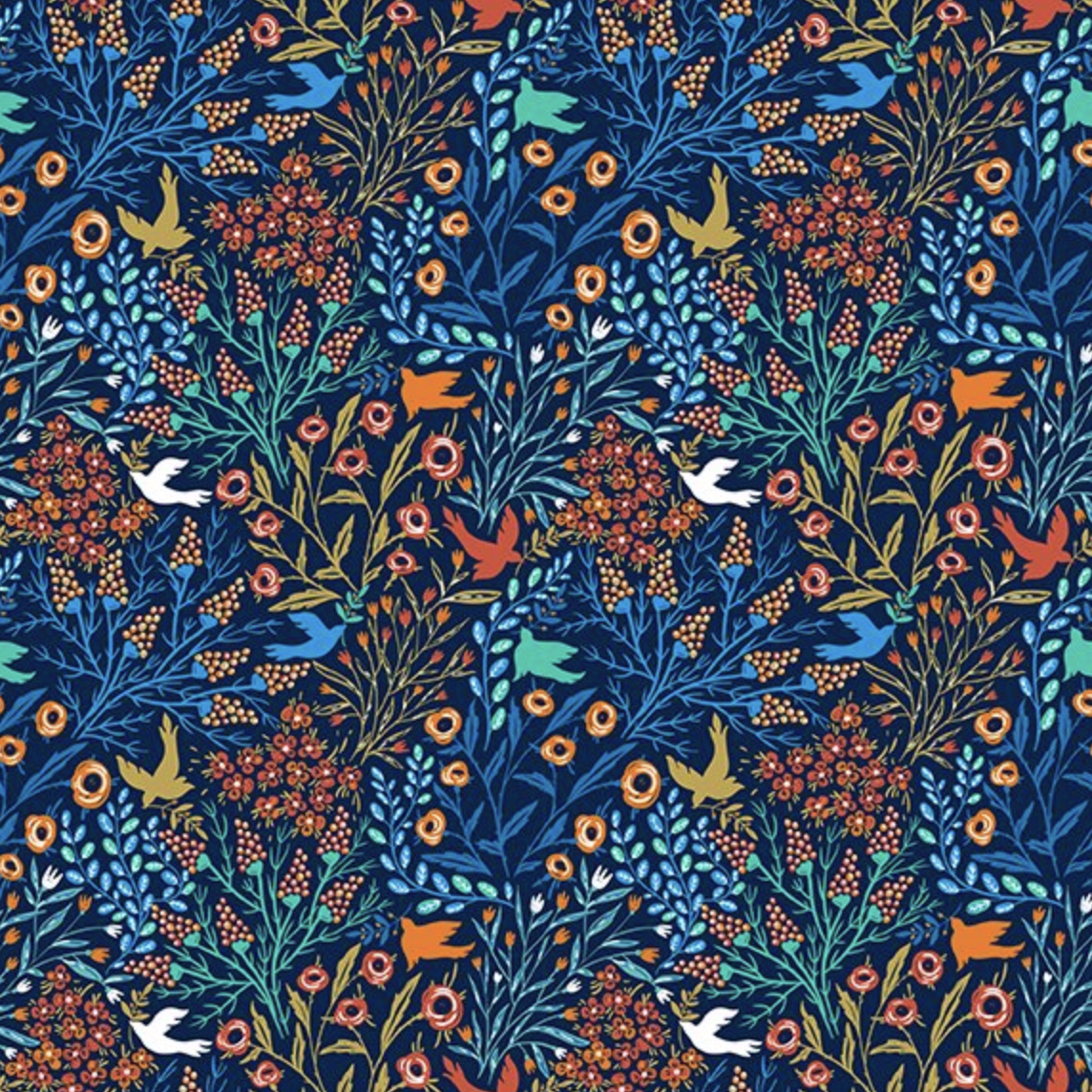 In the Beginning Whimsy Doves Blue