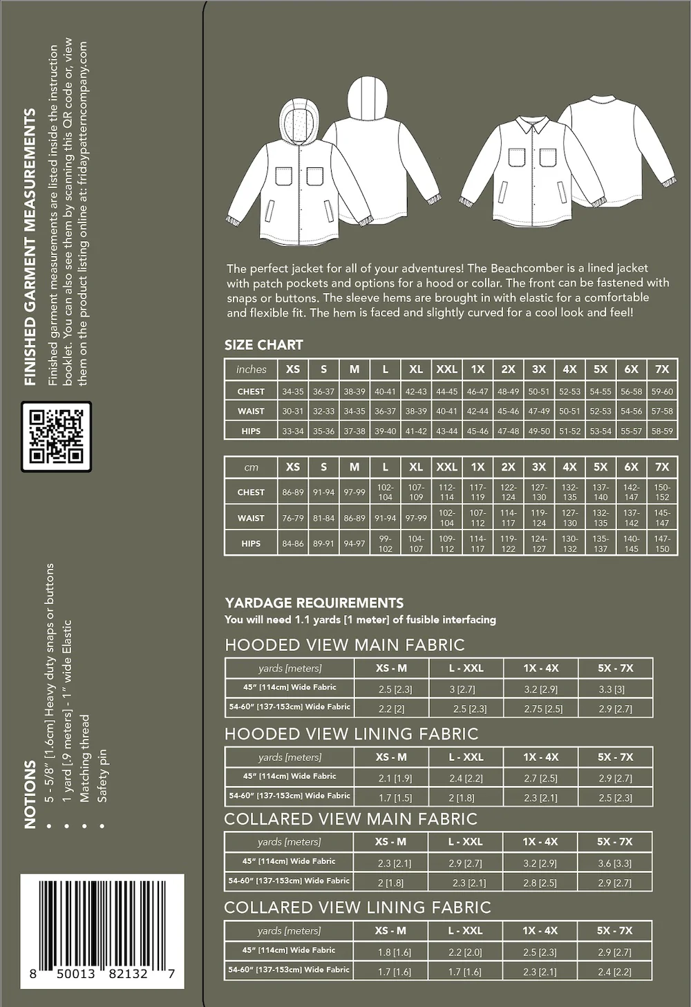 Friday Pattern Co. Friday Pattern Co. The Beachcomber Jacket