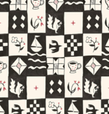 P&B Textiles Story Time Mini Squares Black