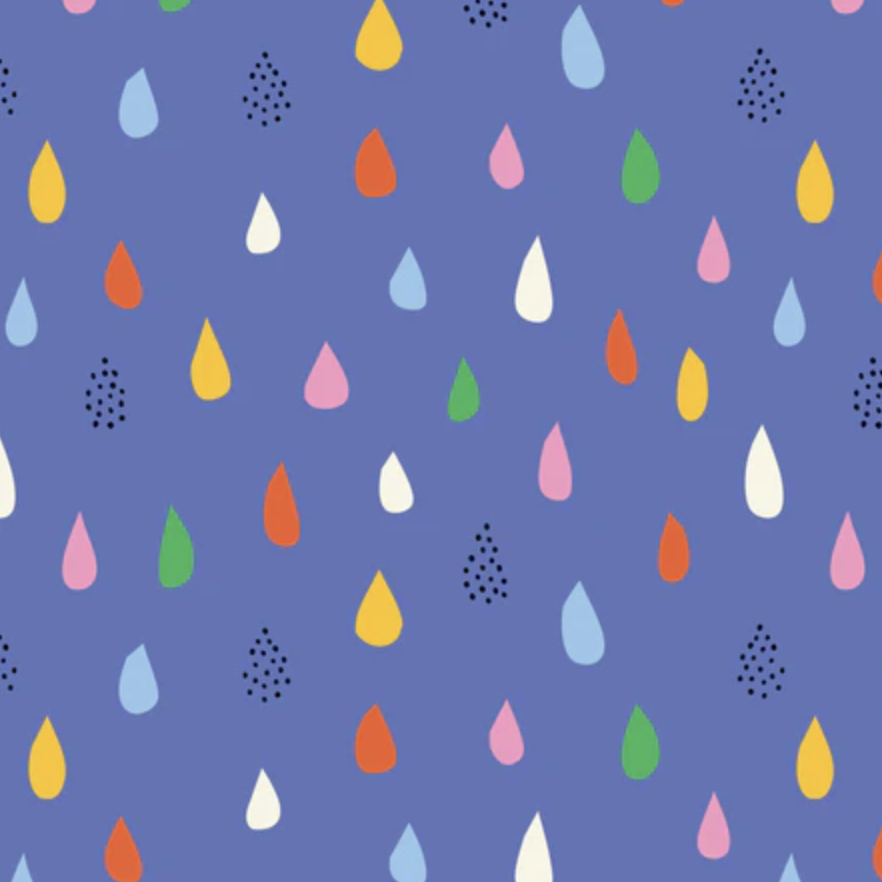 Cloud 9 Fabrics Cloud9 Organic Rainbow Drizzle Laminated Coated Cotton