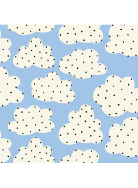 Cloud 9 Fabrics Cloud9 Organic Spotty Sky Laminated Coated Cotton