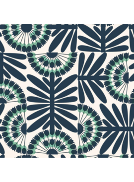 Cloud 9 Fabrics Cloud9 Organic Retro Rotating Allium Laminated Coated Cotton