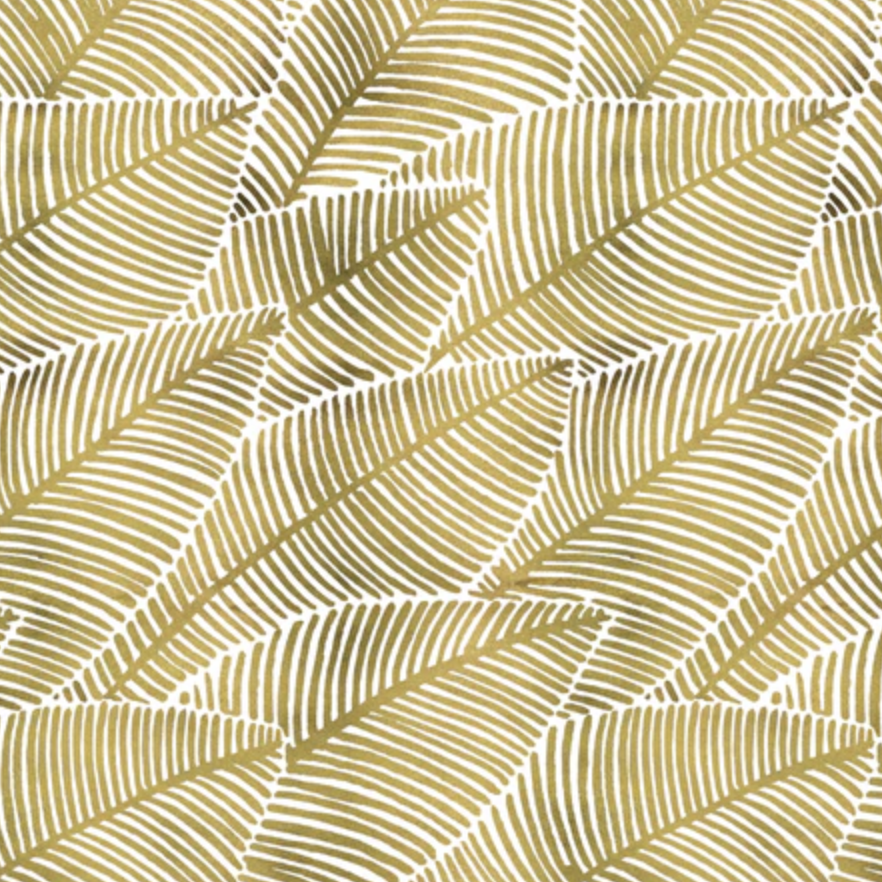 Cloud 9 Fabrics Cloud9 Organic Tropical Leaves Laminated Coated Cotton