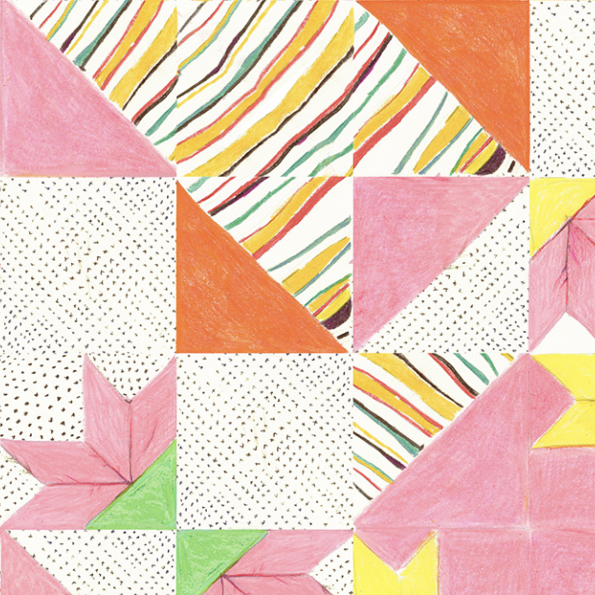 Windham Fabrics Heather Ross By Hand Bee's Quilt White