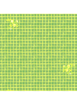 Windham Fabrics Heather Ross By Hand Windowpane Green