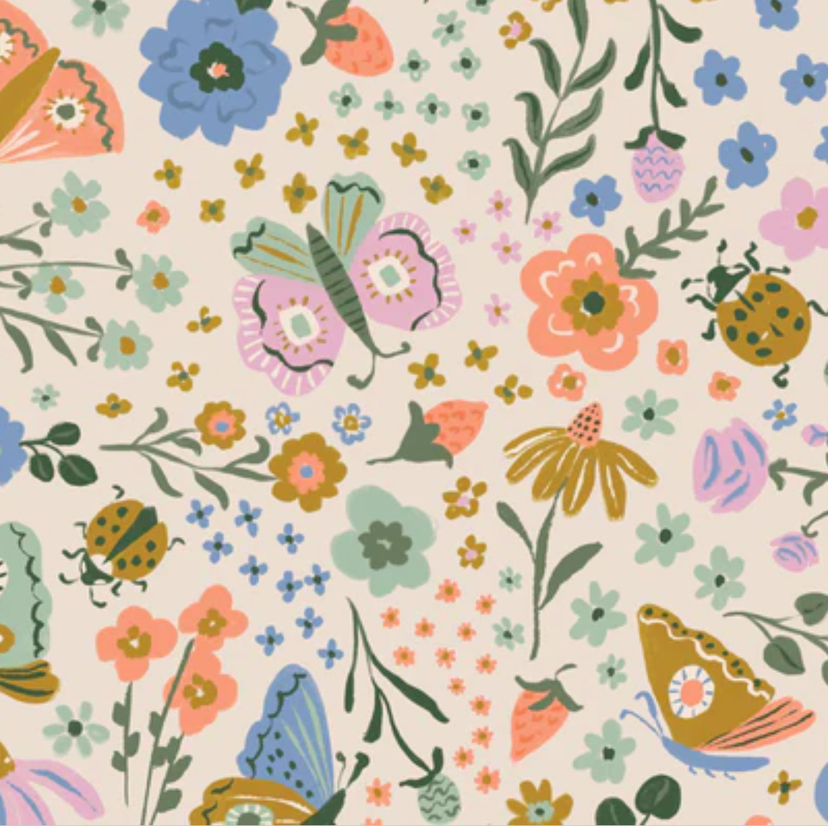 Cloud 9 Fabrics Floral Frenzy Butterfly Garden