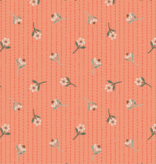Cloud 9 Fabrics Floral Frenzy Coral Stitch
