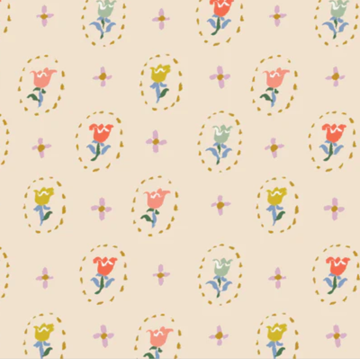 Cloud 9 Fabrics Floral Frenzy Tiny Tulips