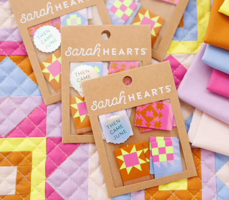 Sarah Hearts Sarah Hearts Then Came June Quilt Block Labels