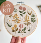 Matryoshka Doll Shop Vintage Wildflowers Embroidery Kit