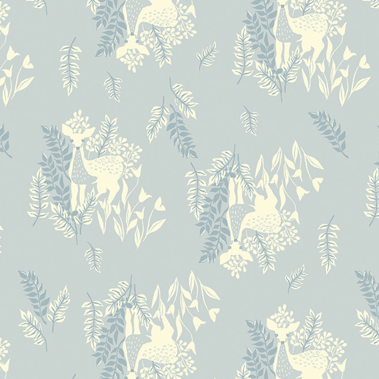 Windham Fabrics Under The Canopy Moonlit Doe a Deer Cloud