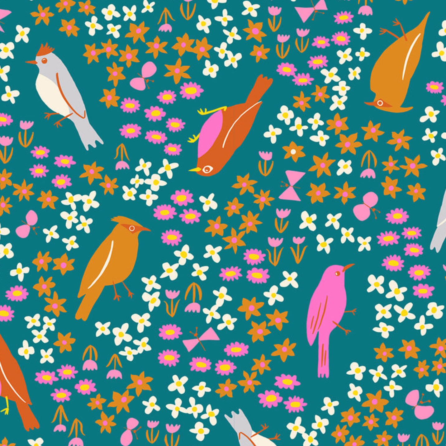 Ruby Star Society Bird Is The Word Floral Storytime