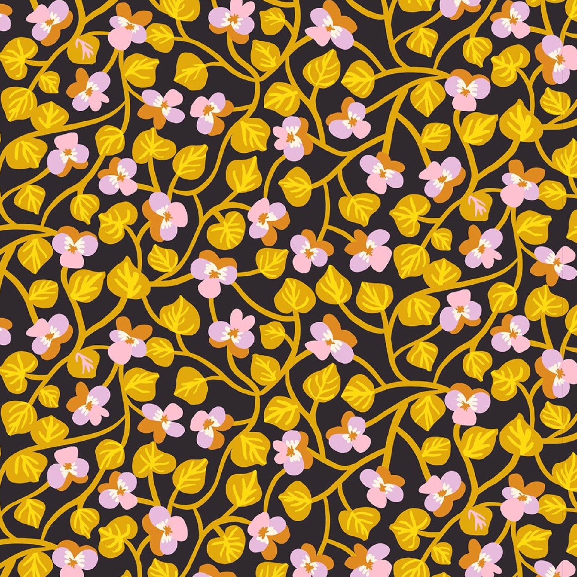 Ruby Star Society Bird Is The Word Vines Soft Black