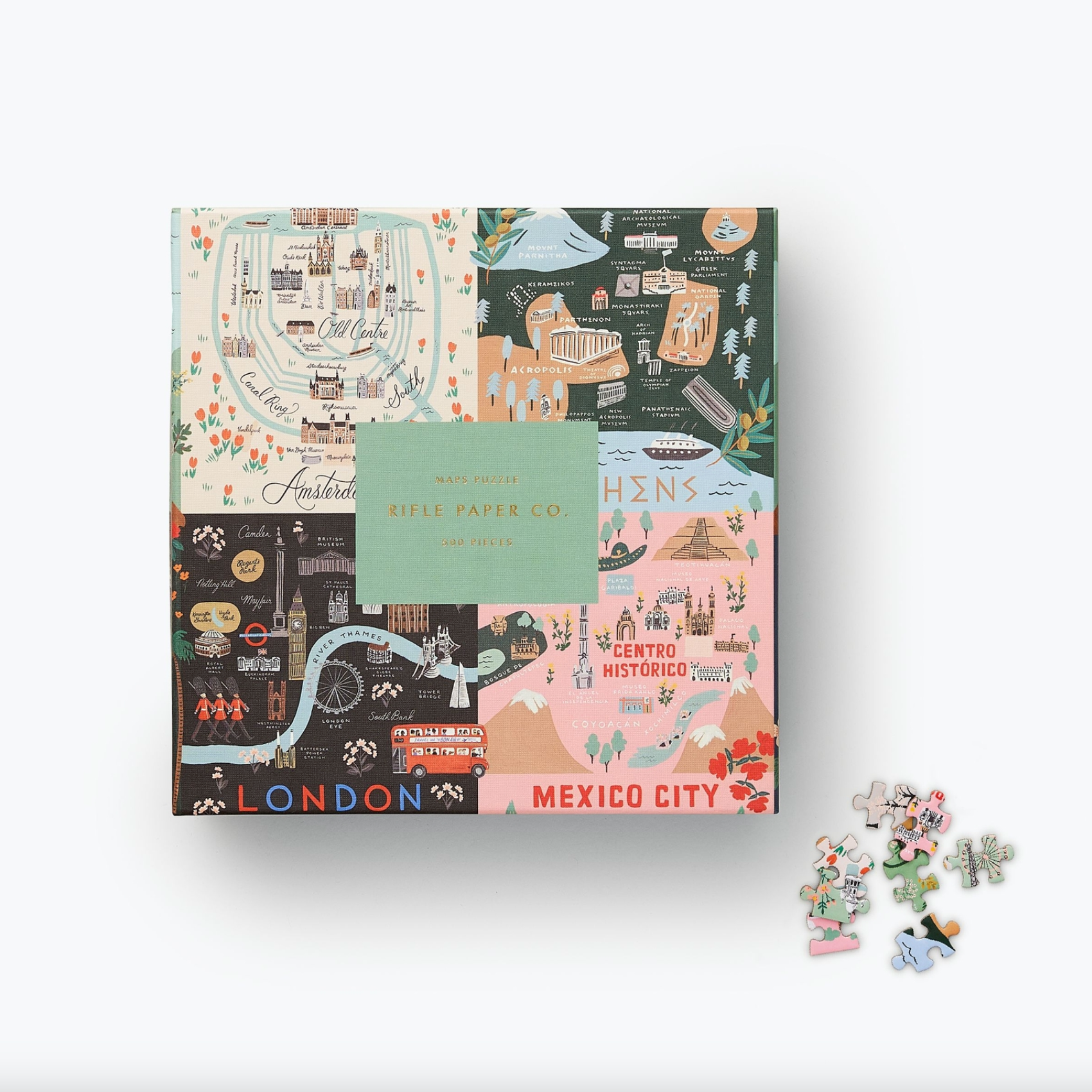 Rifle Paper Co Rifle Paper Co. Maps Jigsaw Puzzle