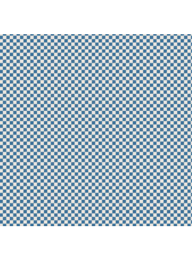 Riley Blake Check Please! 1/4" Check Ivory Coastal Blue