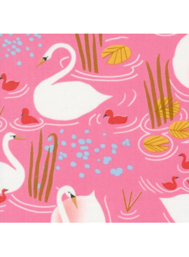 Moda Love Letter Swans Pink
