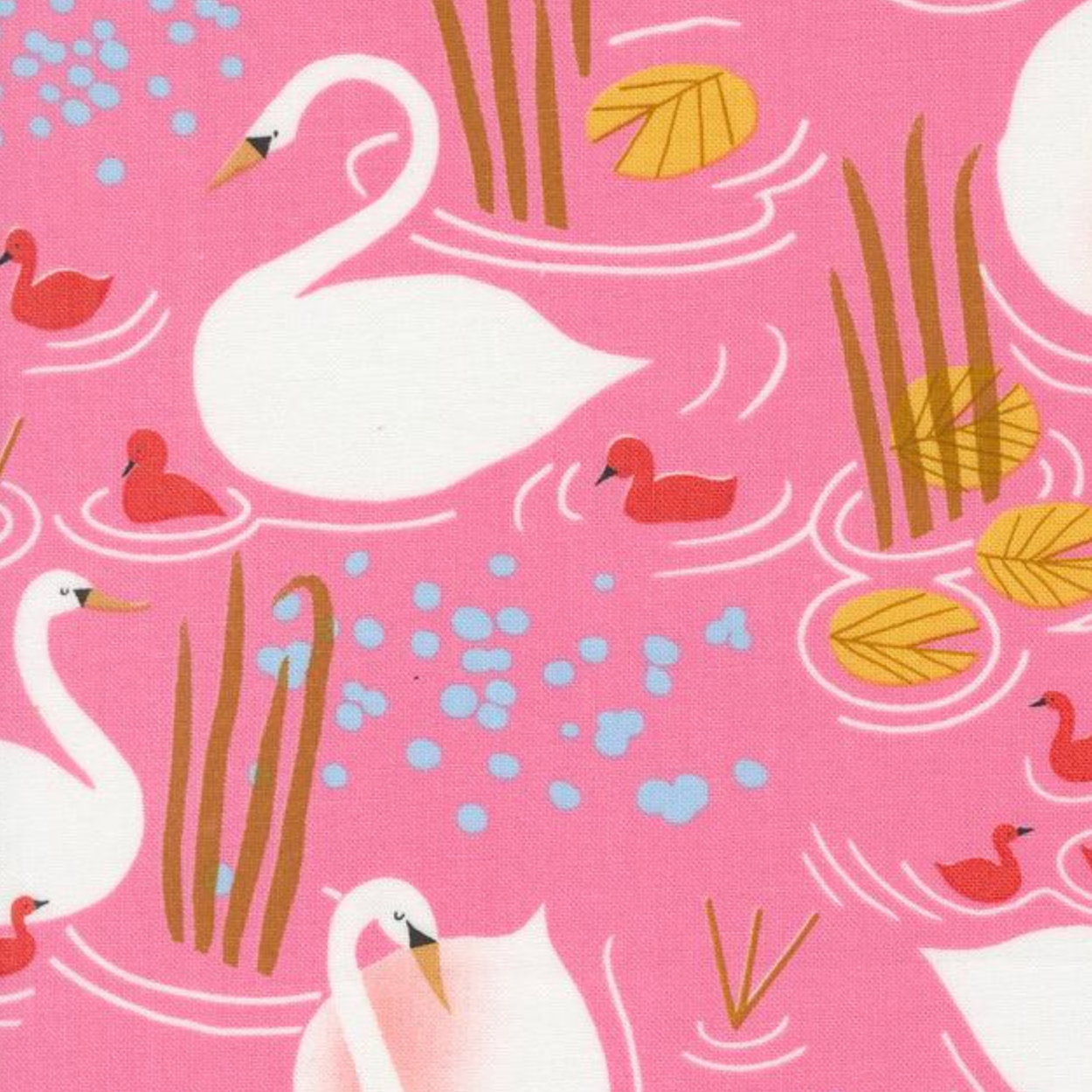 Moda Love Letter Swans Pink