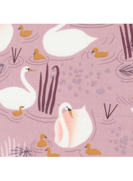 Moda Love Letter Swans Mauve