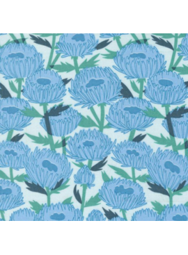 Moda Love Letter November Florals Lightest Blue
