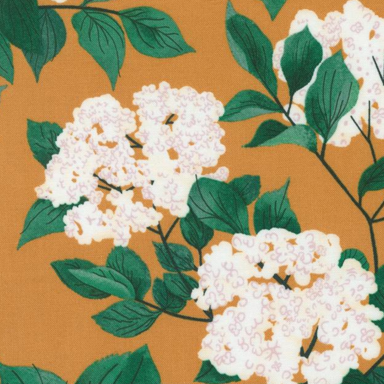 Moda Love Letter Elderberry Blossoms Amber