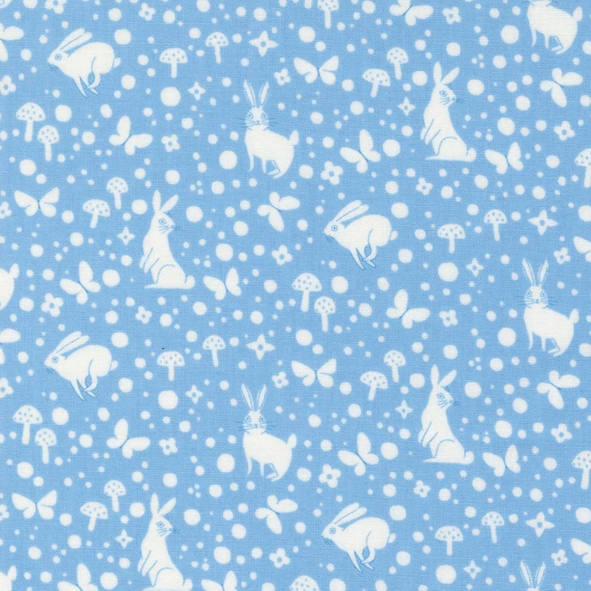 Moda Love Letter Wonder Dot Bunnies Blue Skies