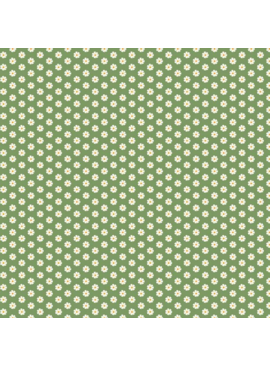 Riley Blake Besties Flowers Green