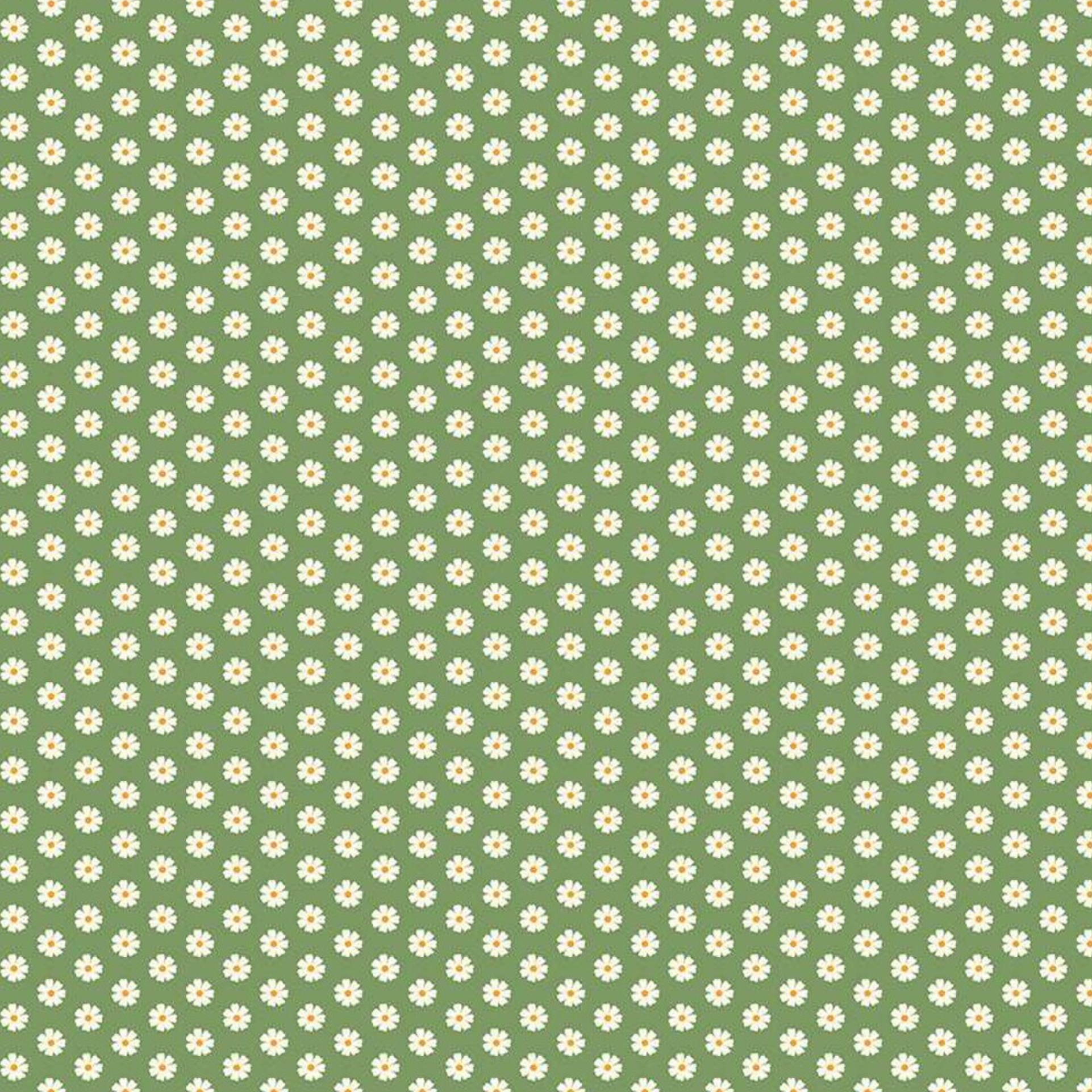 Riley Blake Besties Flowers Green