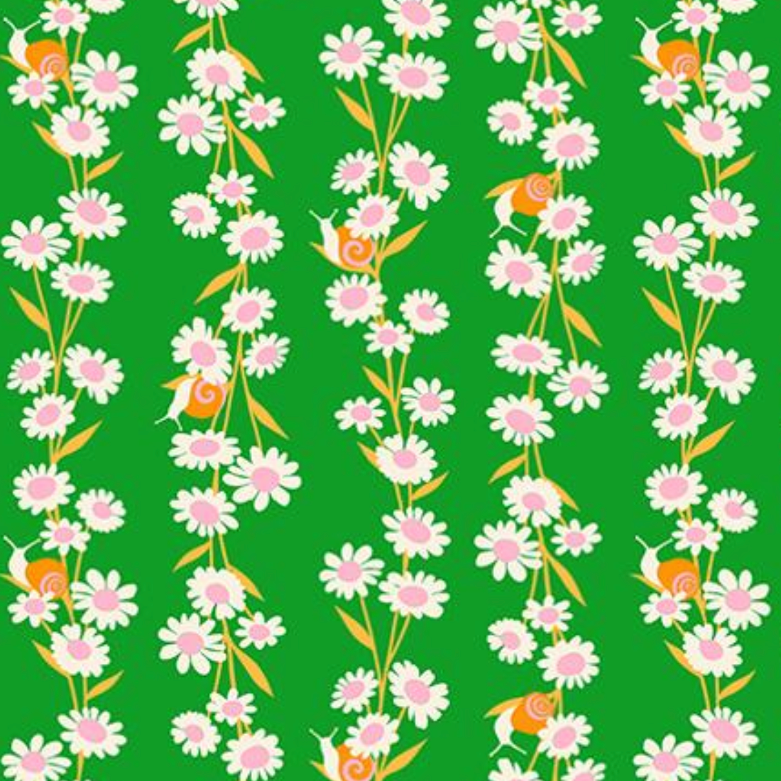 Ruby Star Society Carousel Daisy Chain Florals Verdant