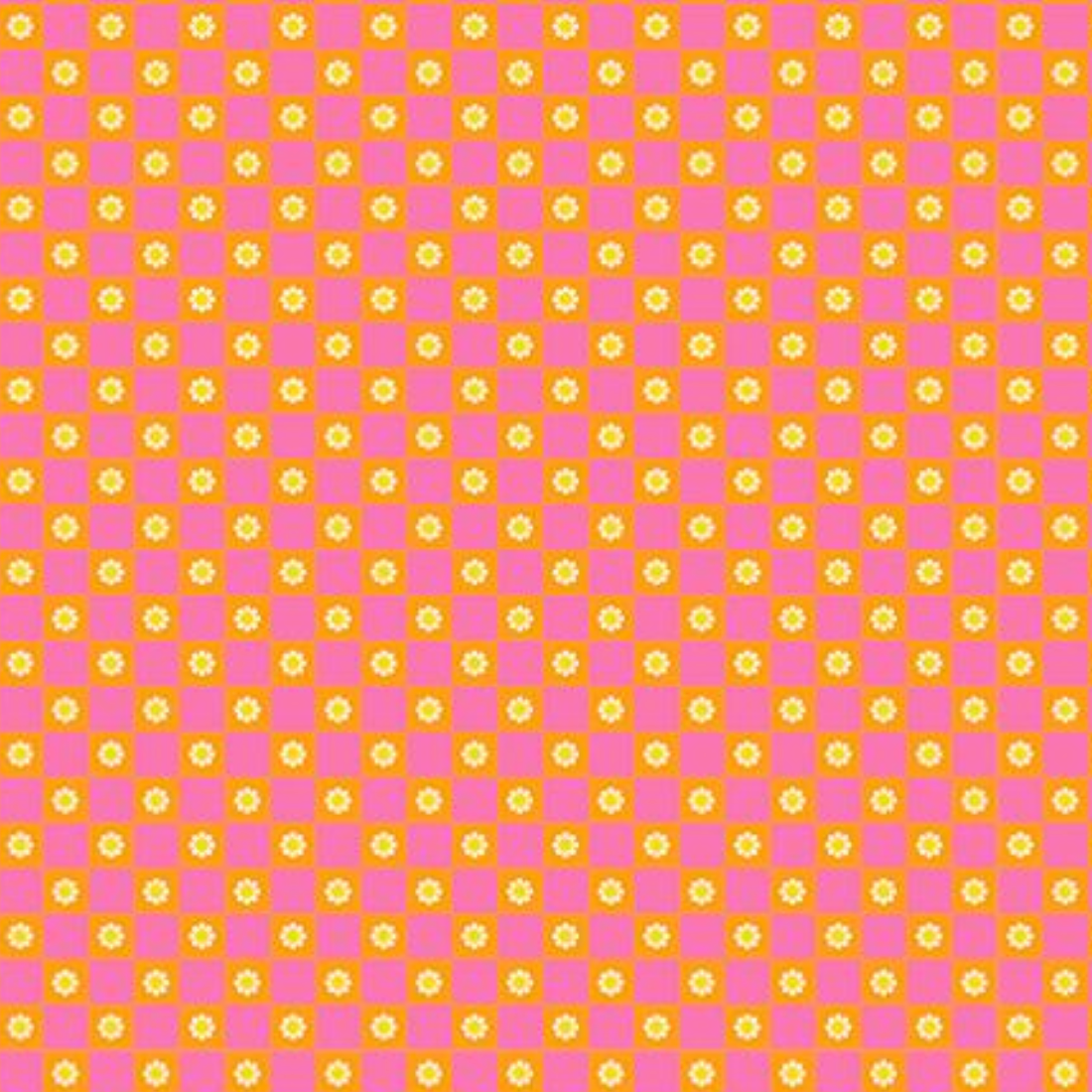 Ruby Star Society Animal Animal Flower Check Orange