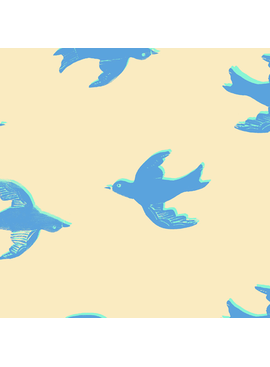 Windham Fabrics Meadows 108" Wideback Bluebird Ivory