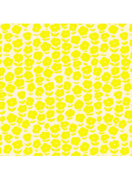 Windham Fabrics Ruby & Bee Blenders Puffy Daisy Vanilla Custard
