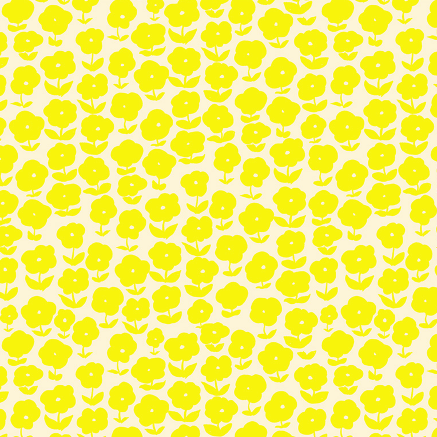 Windham Fabrics Ruby & Bee Blenders Puffy Daisy Vanilla Custard
