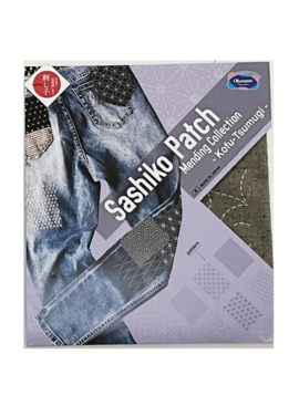 Olympus Sashiko Patch Mending Kit Mouse Grey