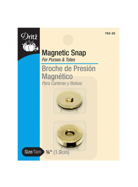 Dritz 3/4" Magnetic Snap Gold Finish