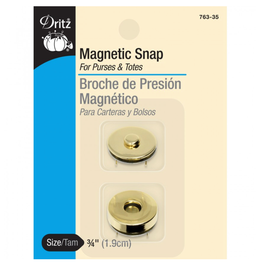 Dritz 3/4" Magnetic Snap Gold Finish