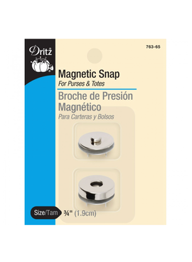 Dritz 3/4" Magnetic Snap Silver Nickel