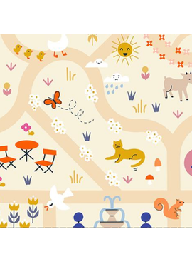Ruby Star Society Woodland Park Map Parchment