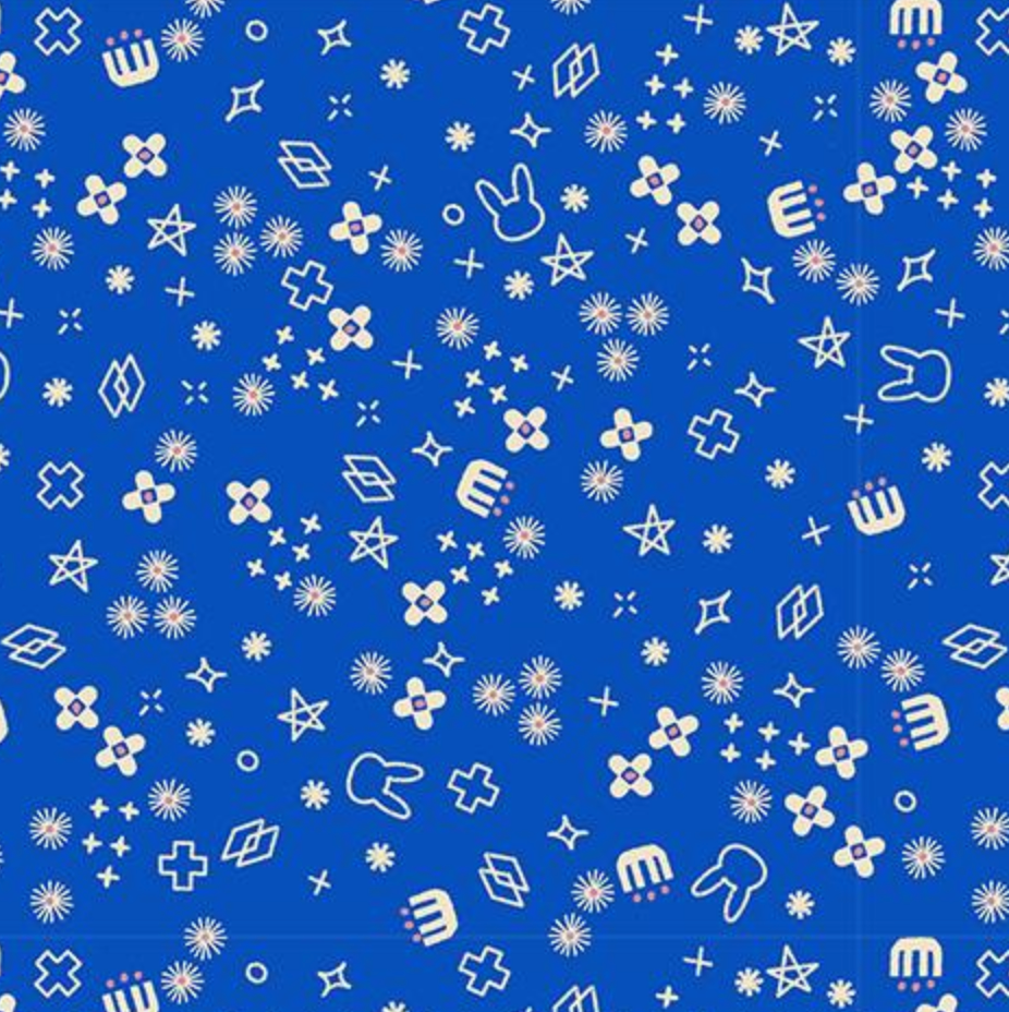 Ruby Star Society Woodland Park Geometric Blue Ribbon