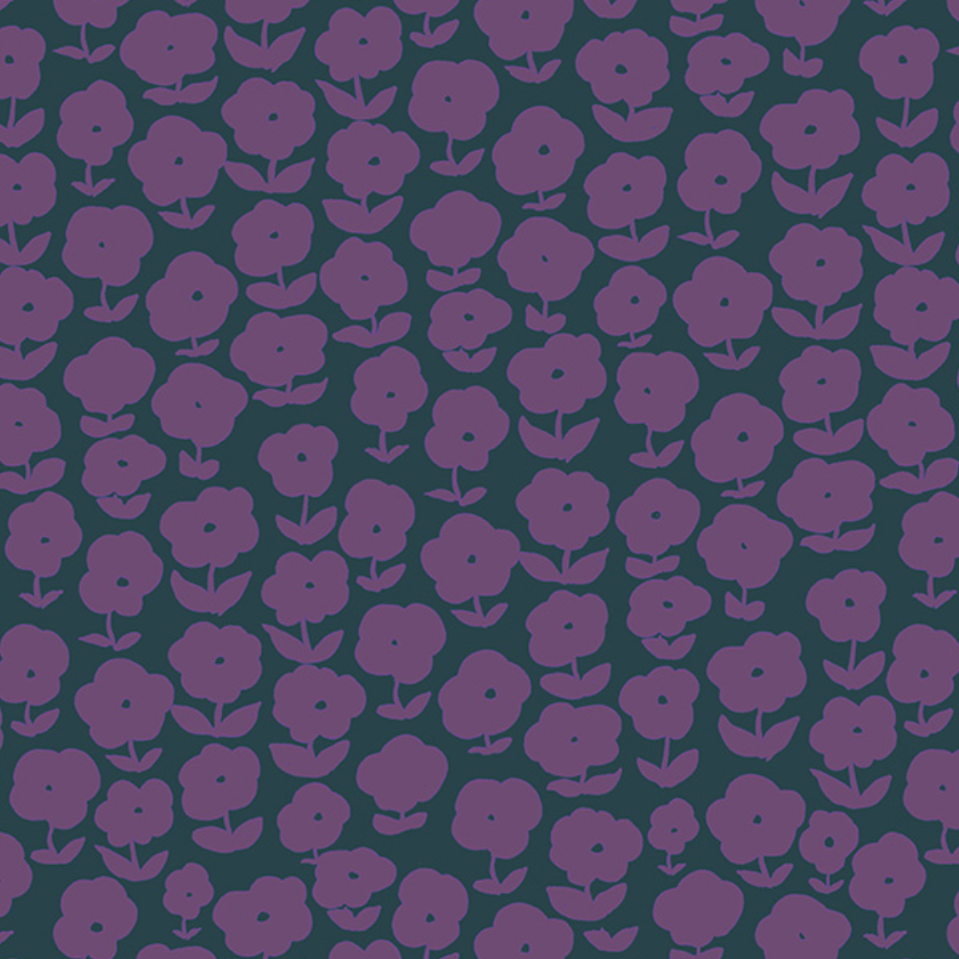 Windham Fabrics Ruby & Bee Blenders Puffy Daisy Salvia