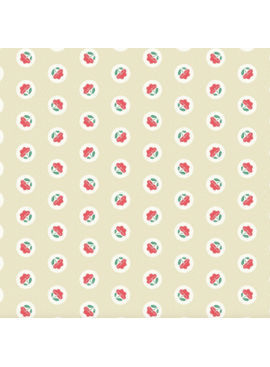 Cloud 9 Fabrics SALE Little Bo Dot Blossoms Watermelon