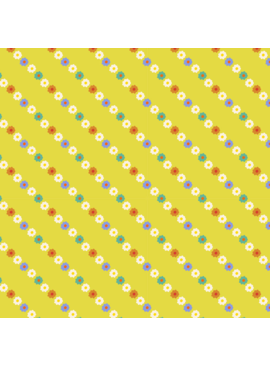 Ruby Star Society Ooh Lucky Floral Stripe Citron